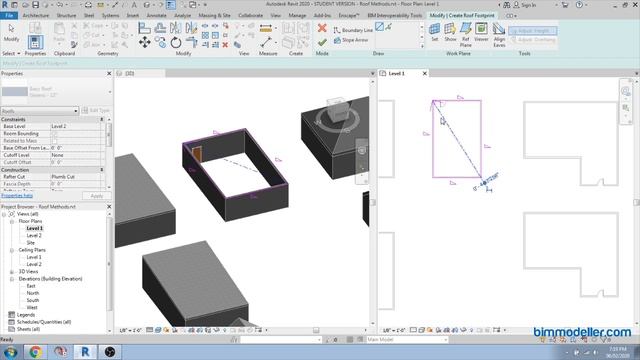 Revit Tutorial 9: Roof by Footprint & Extrude, Soffit, Fascia, Gutter смотреть онлайн