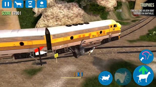 Goat Simulator Bottlejump trick смотреть онлайн