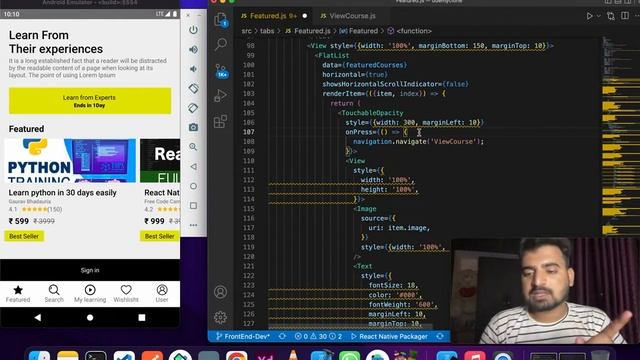 Udemy React Native Clone - Part 4 | Json Data Added in List | Engineer Codewala смотреть онлайн