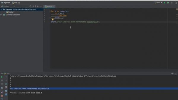 Python Programming Masterclass 15 - The Break, Continue and Pass Statements