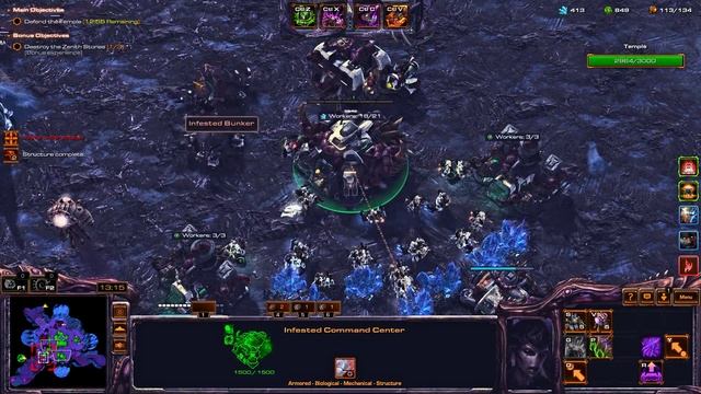 SC2 Co-Op Temple of the Past ▏ "Blast from the Past" Stukov GamePlay [Prestige : Lord of the Horde] смотреть онлайн