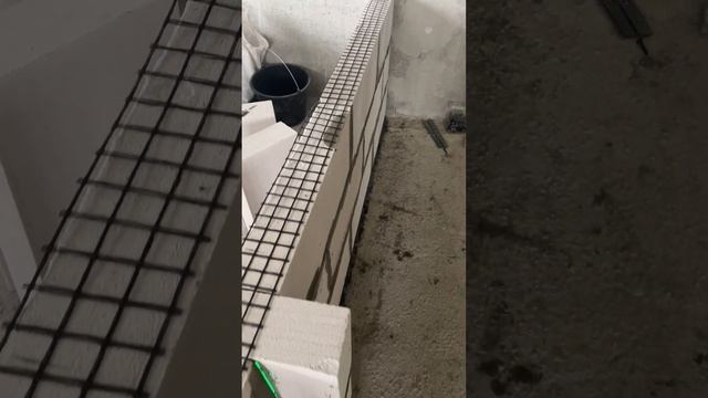 Межкомнатные перегородки. Армирование кладки из газоблоков с помощью базальтовой сетки смотреть онлайн