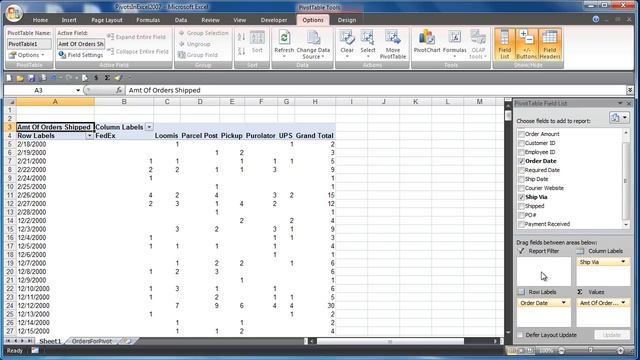 Excel 2007: Create A Basic Pivot and Drill Down смотреть онлайн