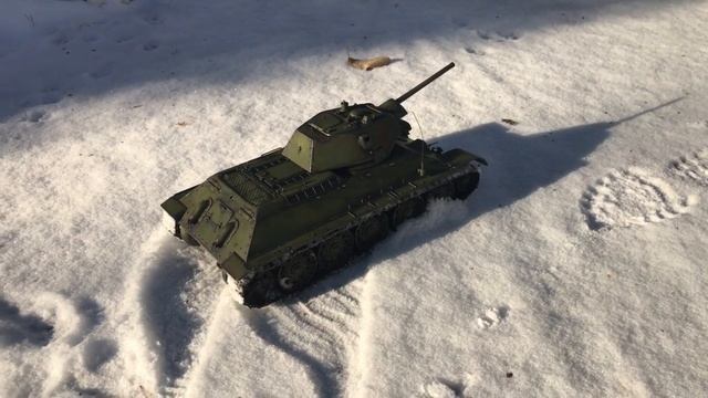 Модель Т-34/76 СТЗ 1942г. 1:16 Весь из Металла! 2 смотреть онлайн