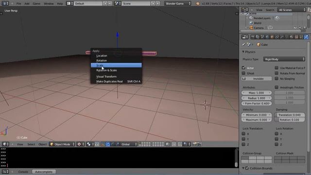 Blender Tutorial - Game Engine Rigid Bodies versus Bullet Integration смотреть онлайн