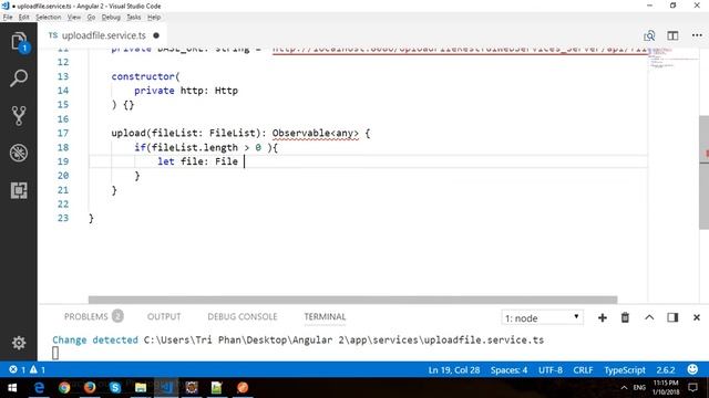 Upload File in Angular 2 with Java RESTful Web Services смотреть онлайн