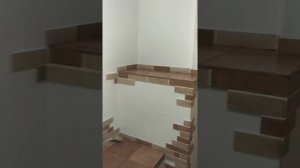 Декоративная отделка печи клинкерной плиткой! часть 2.