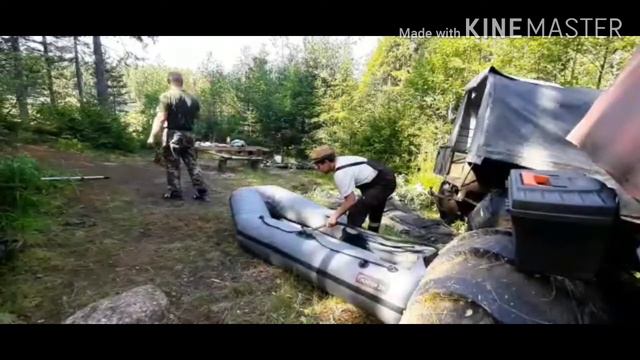 Турнэ экстрим по озёрам карелии рыбалка на вездеходах Шустрик и Крампик2 смотреть онлайн