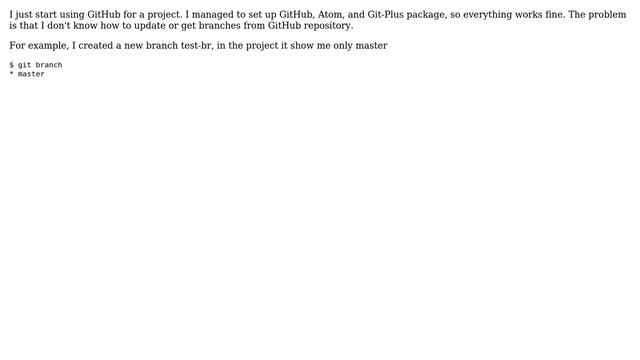 How to update or get branches with Git-Plus? смотреть онлайн