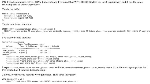 Databases: Find friends of friends (recursively) efficiently using Postgresql смотреть онлайн