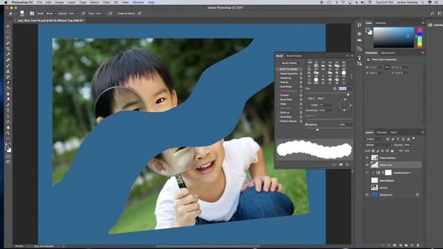 Video 4 3 Expl Tech 1 - Photoshop CC Tutorial - Create a Torn Picture Project смотреть онлайн