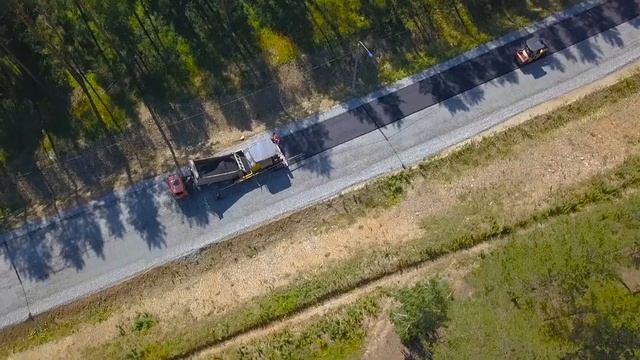 Асфальтирование подъездной дороги в поселок «Заповедник» смотреть онлайн
