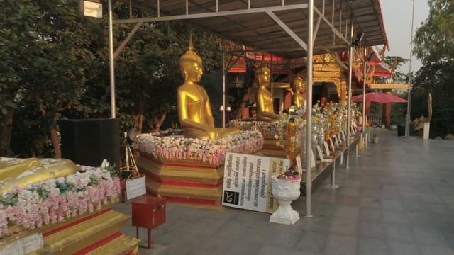 Big Buddha Hill Pattaya or Wat Phra Yai, ROYALTY FREE, STOCK FOOTAGE. смотреть онлайн