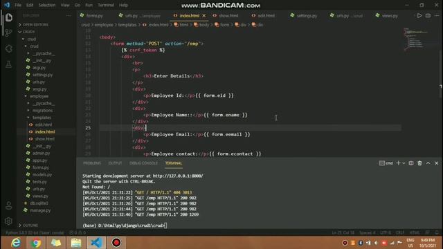 Django Framework Python | Complete CRUD Operations | Create, Read, Update, Delete Application смотреть онлайн