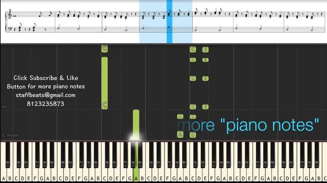 Chali Gaali (Nani Gentleman) Piano Notes - Music Sheet смотреть онлайн