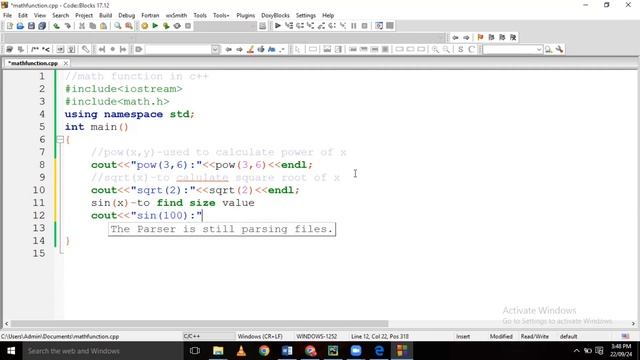 Math function in c++ | Implementation of Math library function in c++ смотреть онлайн