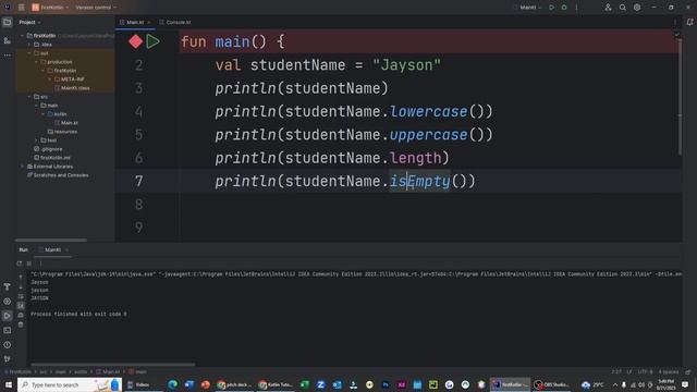 Kotlin for Beginners #9 : String Functions | Tagalog смотреть онлайн