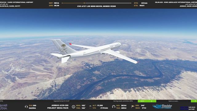 (WATER LANDING) MSFS 2020 World Tour 33 - Airbus 330-300 - Cairo, Egypt to Jeddah, Saudi Arabia смотреть онлайн