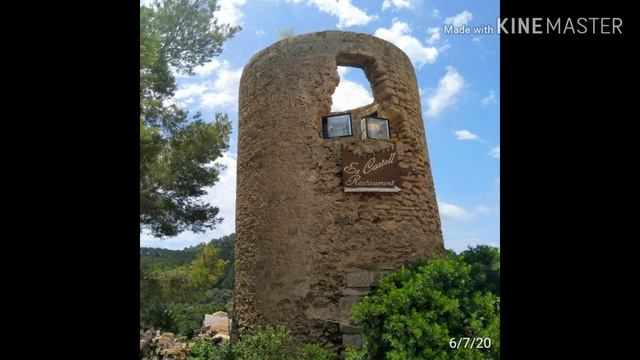 The amazing view of Castle Capdepera Palma de Mallorca смотреть онлайн
