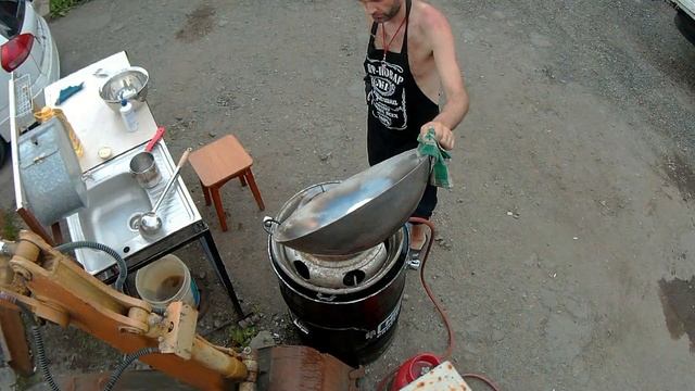 Размер имеет значение. Big Wok PAN 60 сm. Подготовка стального вока к использованию ©Малина — Калин смотреть онлайн
