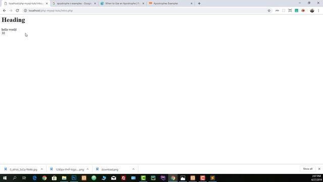 PHP & MySql Series Tutorial [part #2]-how to write php code and see output смотреть онлайн