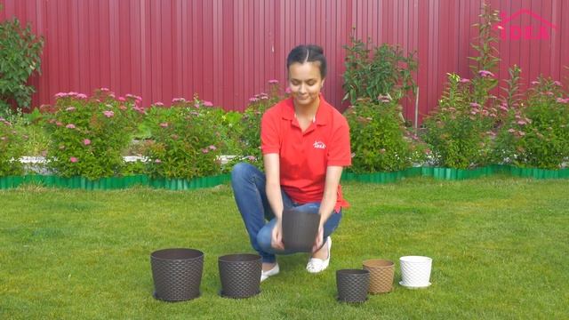 Кашпо РОТАНГ с поддоном IDEA смотреть онлайн