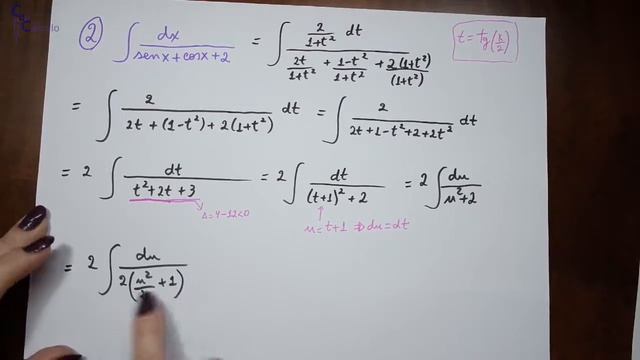 [Cálculo I] Exemplo de Integração usando Mudança t= tg(x/2) | Funções Racionais de Seno e Cosseno смотреть онлайн