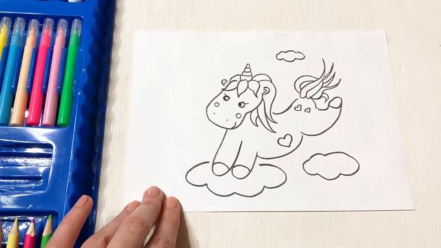 Как нарисовать единорога| Милый единорог| Рисунок единорога смотреть онлайн