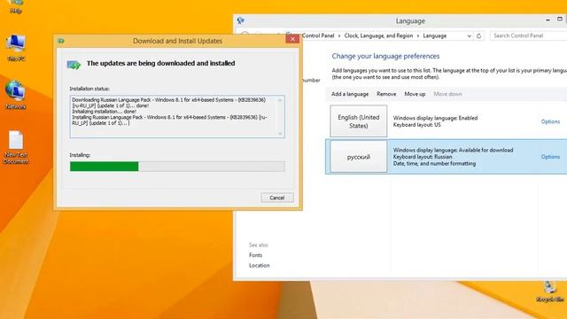 Как изменить язык интерфейса Windows 8 / 8.1? смотреть онлайн