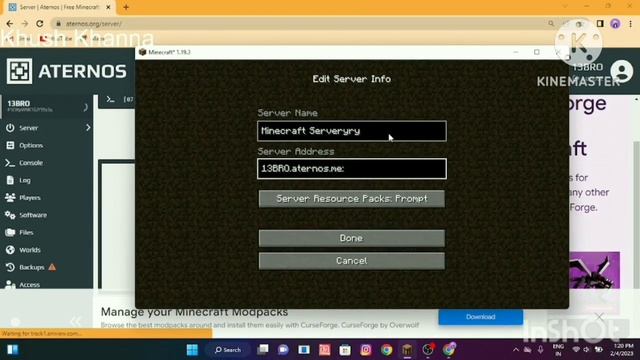 How To Create Server on Aternos of java edition смотреть онлайн