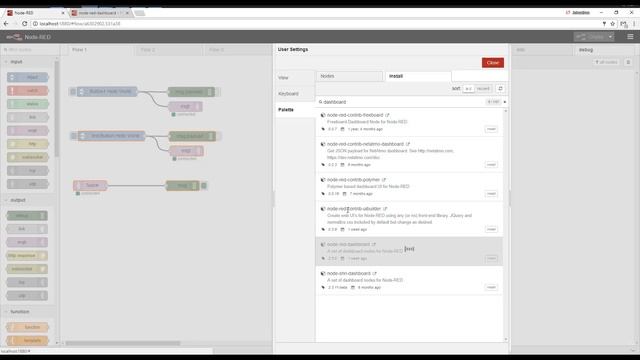 Node-Red Palette, Importing Nodes смотреть онлайн