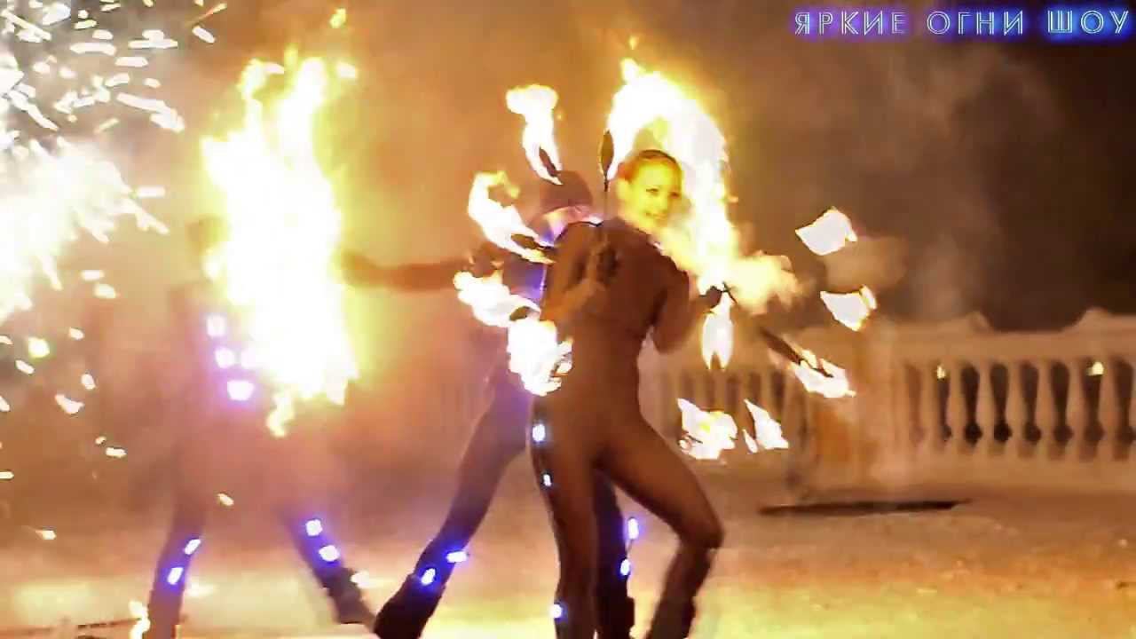 Огненное фаер шоу зимой смотреть онлайн