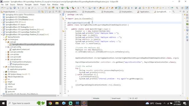 Springboot class 8 Layered App mysql db смотреть онлайн