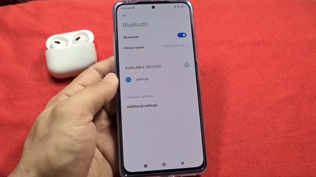how to pair Apple Airpods to Poco X4 Pro - MIUI 13 - Android phone смотреть онлайн