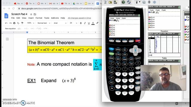 The Binomial Theorem Using TI 84 смотреть онлайн