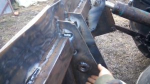 Ковш на заднюю навеску и кун своими руками