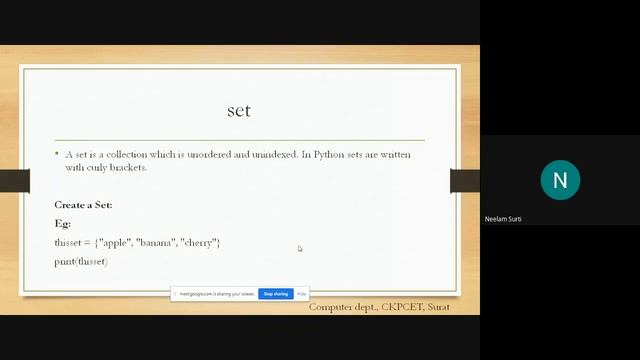 Set Dictionary and functions in Python Programming смотреть онлайн