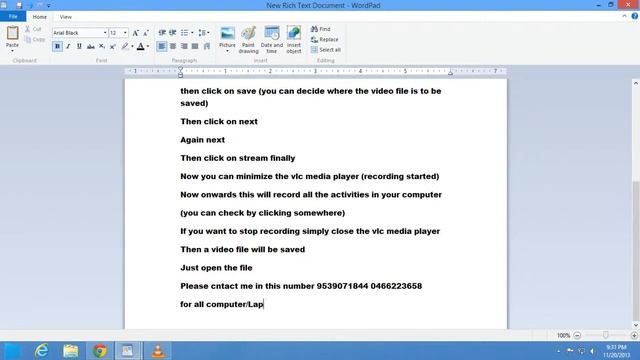 How to record your desktop (monitor) using VLC Media Player смотреть онлайн