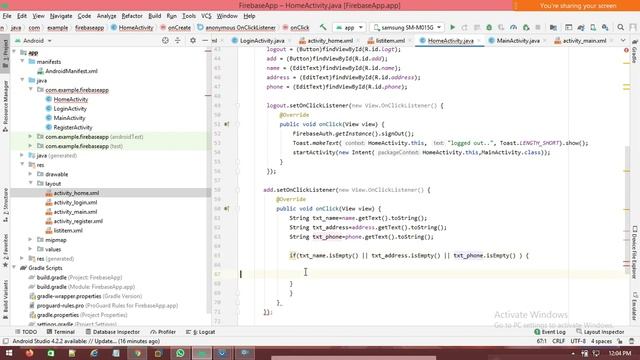 HOW TO MAKE A LOGIN APP USING FIREBASE DATABASE IN ANDROID STUDIO | ANDROID APP DEVELOPMENT COURSE смотреть онлайн