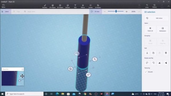 Screwdriver 3D Model Using Paint 3D - Paint 3D Tutorial