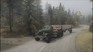 MudRunner Карта Лесные Тропы Осень #1