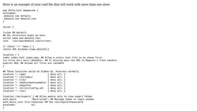 Magento: Configure Nginx to single MAGENTO instance for running multiple stores (domains) смотреть онлайн