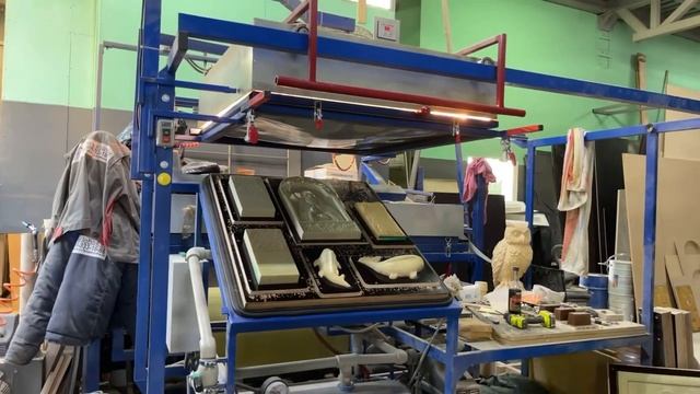 Производство форм для барельефов и брусчатки по технологии вакуумной формовки АБС-пластика смотреть онлайн
