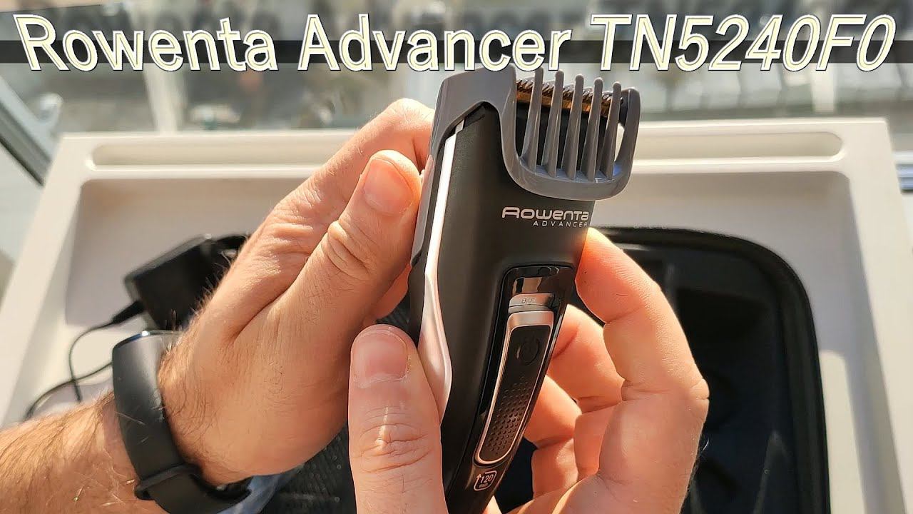 Машинка триммер для стрижки волос Rowenta Advancer TN5240F0. Для стрижки любых волос на теле. смотреть онлайн