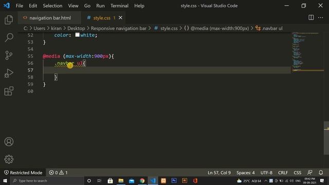 Responsive Navigation Bar Tutorial | HTML CSS JAVASCRIPT смотреть онлайн