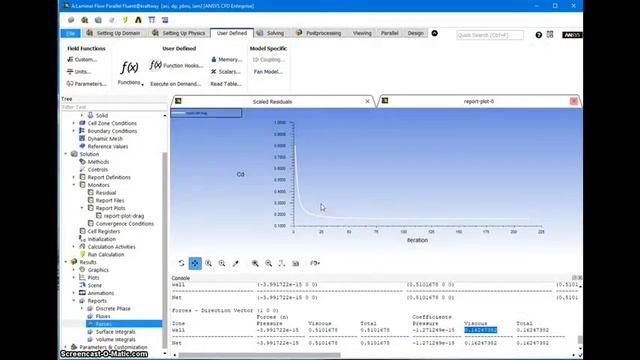 Моделирование ламинарного течения в цилиндрической трубе ANSYS Fluent / Laminar pipe flow (часть 2) смотреть онлайн