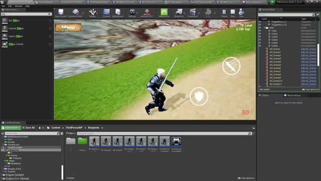 Триггер в Unreal Engine 4 ( 5 ) | Box trigger volume смотреть онлайн