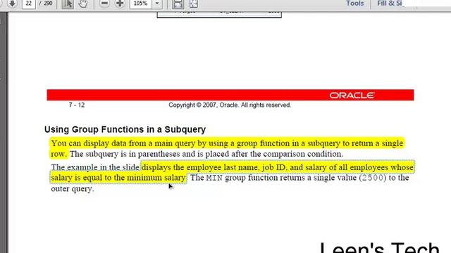Oracle SQL 11g Tutorial in Bangla: Fundamentals#1 Lesson#7 Part#2 смотреть онлайн