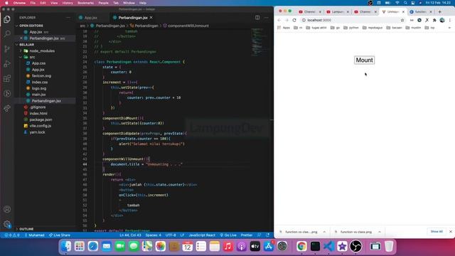 React Function VS Class - 05 React Lifecycle Part 3 смотреть онлайн