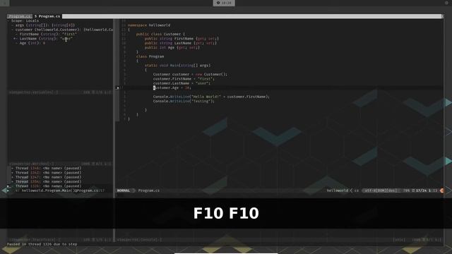 Debugging .NET (Dotnet) Code on NVIM / VIM Using Vimspector смотреть онлайн